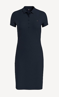 TH SOLID POLO DRESS Desert Sky