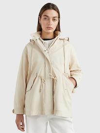 TH SOLID HOODED PARKA Light Sandalwood