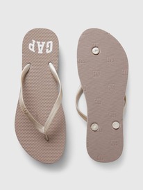 gapfactory Gap Logo Flip Flops true blackColorpearl