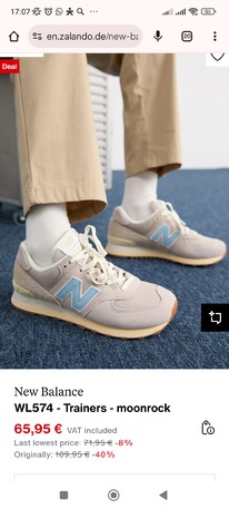 Zalando New Balance WL574 - Trainers - moonrock