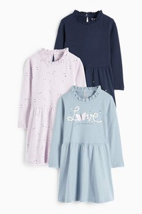 CA Multipack 3er - Maus und Blume - Kleid