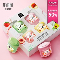 ����� ��������� ��� ��� 4 ����� Senana Double Care Lip Balm Set