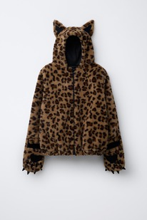 zara FAUX FUR LEOPARD COSTUME