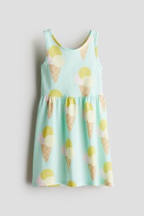 hm Gemustertes Baumwollkleid