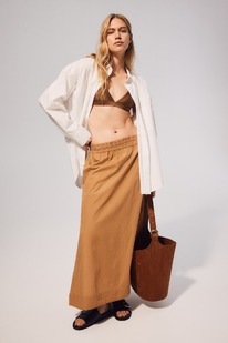 hm Langer Baumwollrock