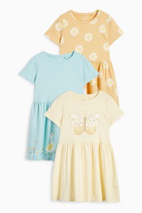 CA Multipack 3er - Blume und Schmetterling - Kleid