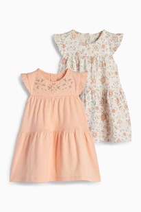 CA Multipack 2er - Blümchen - Baby-Kleid