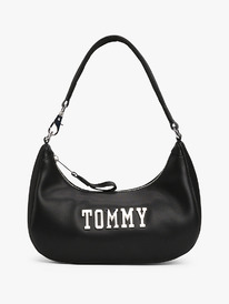 tommy Schultertasche mit Metall-Logo
