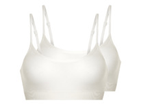 lidl Damen Bustier, 2 Stck, Wei
