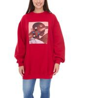 outlet46 ROCKUPY Damen Mini-Kleid Sweat-Kleid mit groen Glitzersteinen im