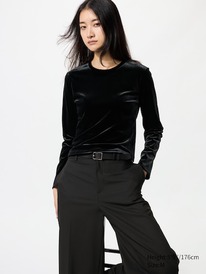 uniqlo Velours Langarmshirt