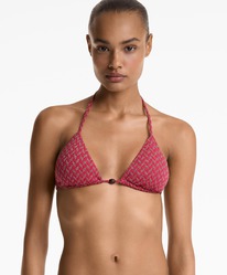 oysho Triangel-Bikinioberteil aus Jacquard