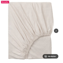 ikea VRVIAL Spannbettlaken Beige
