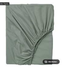 ikea DVALA Spannbettlaken, graugrn