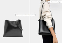 parfois Schultertasche aus glattem Material