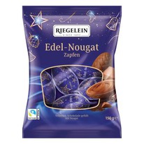 worldofsweets Riegelein Edel-Nougat Zapfen 150g